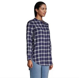 Flannel A-Line Tunic Top